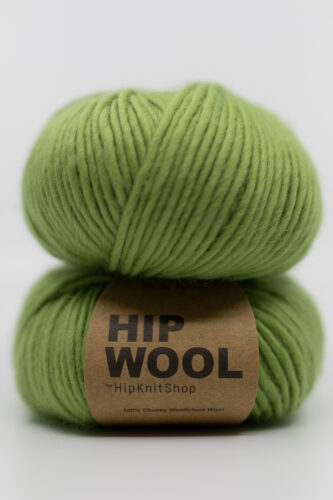 Yarn in green for knitting. Colorful wool yarn for sweaters and jackets. Itch-free RWS merino wool yarn