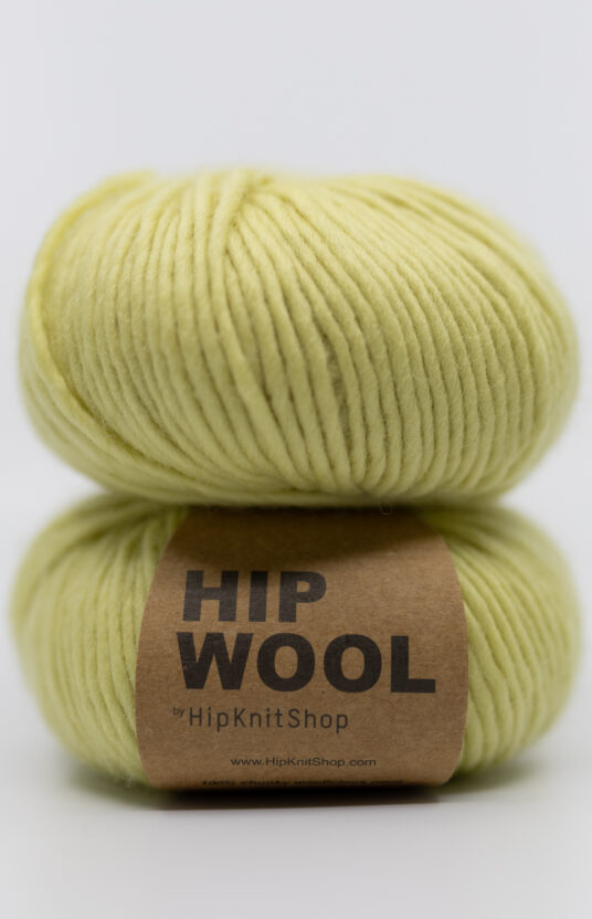 lime gul tykt garn. Fargerikt garn til strikk på pinne 5-8 mm. nettbutikk gult garn ullgarn
