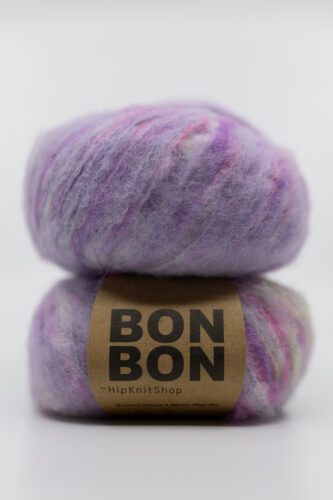 purple hand-dyed yarn bonbon