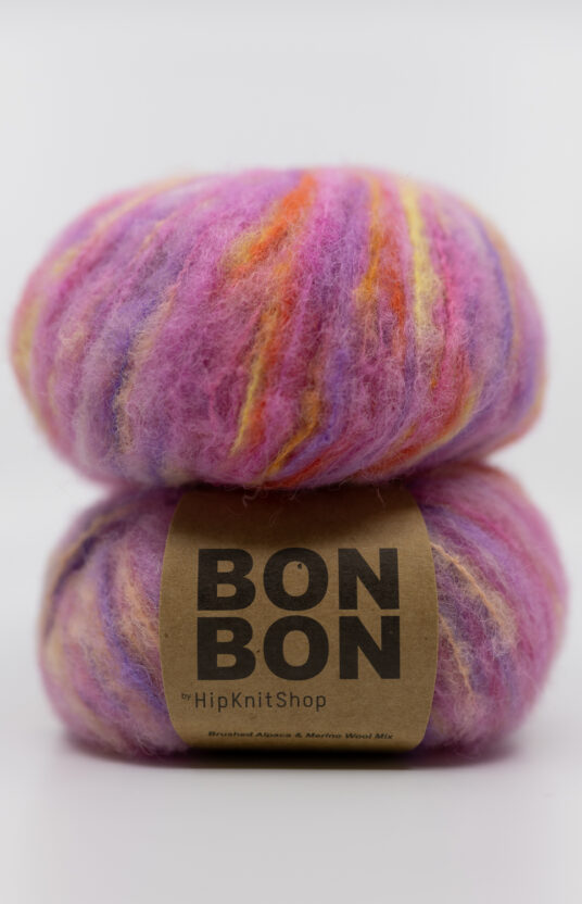 fargerikt garn håndfarget alpakka