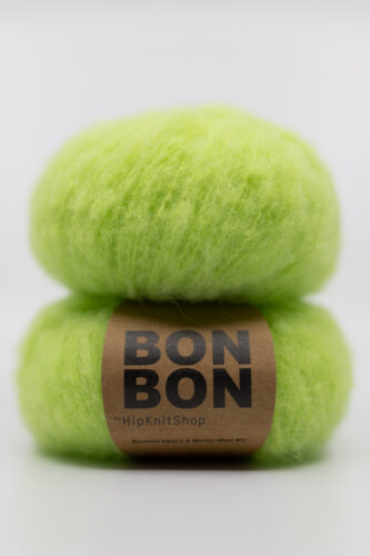 brushed alpaca bonbon light green pear color sorbet pastel green
