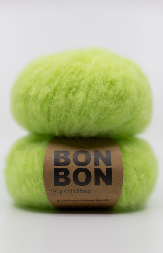 børstet alpakka bonbon lys grønn pærefarge sorbet pastellgrønn