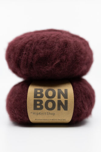 brushed alpaca yarn burgundy red color soft yarn