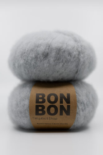 light gray brushed alpaca yarn