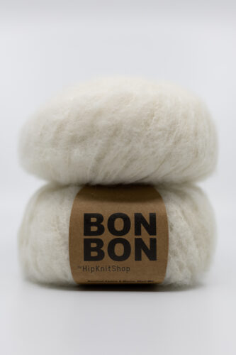 brushed alpaca white bonbon