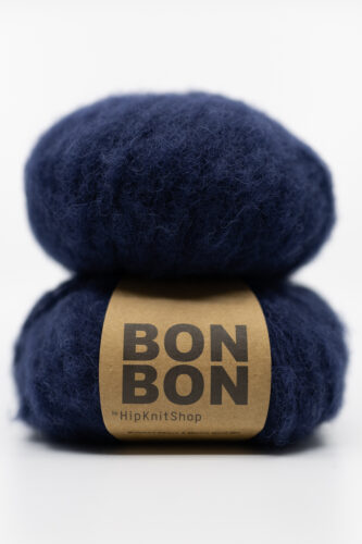 brushed alpaca yarn dark blue bonbon soft yarn