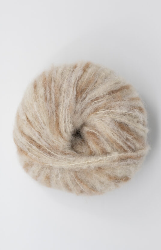 håndfarget garn BonBon børstet alpakka