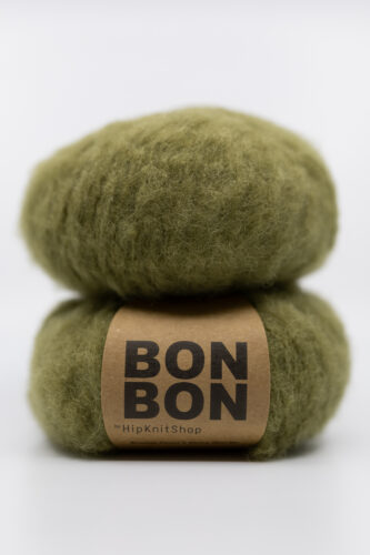 brushed alpaca yarn bonbon soft olive green dusty calm green color