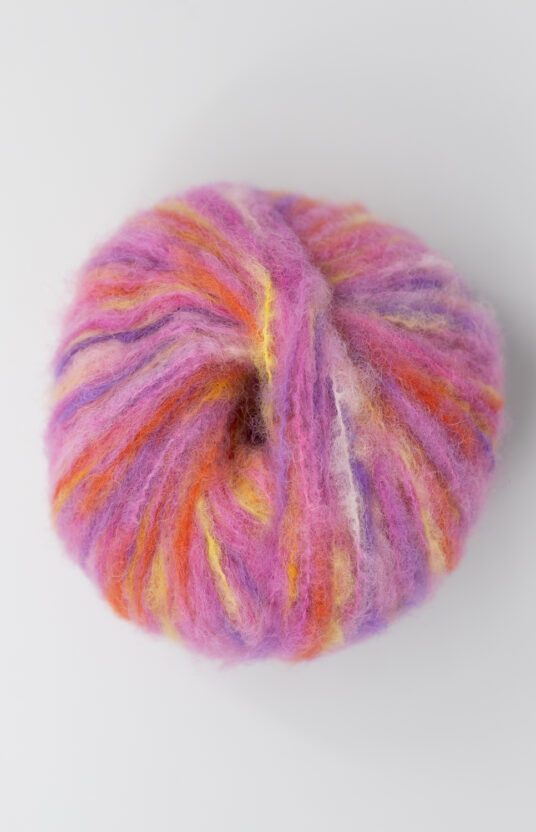 fargerikt garn håndfarget alpakka