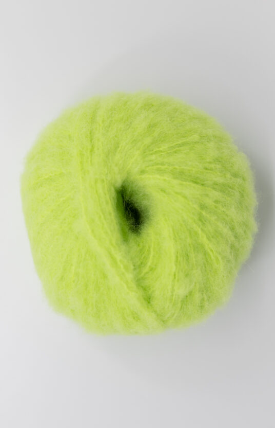 børstet alpakka bonbon lys grønn pærefarge sorbet pastellgrønn