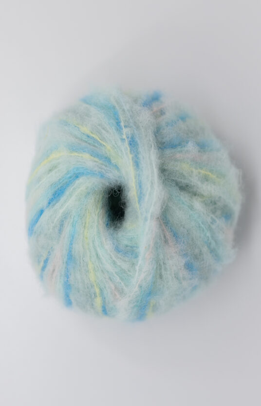 håndfarget garn BonBon børstet alpakka