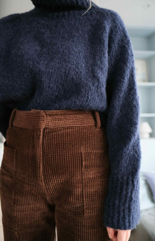 strikkegenser dame høy hals børstet alpakka kosegenser populær strikk dame