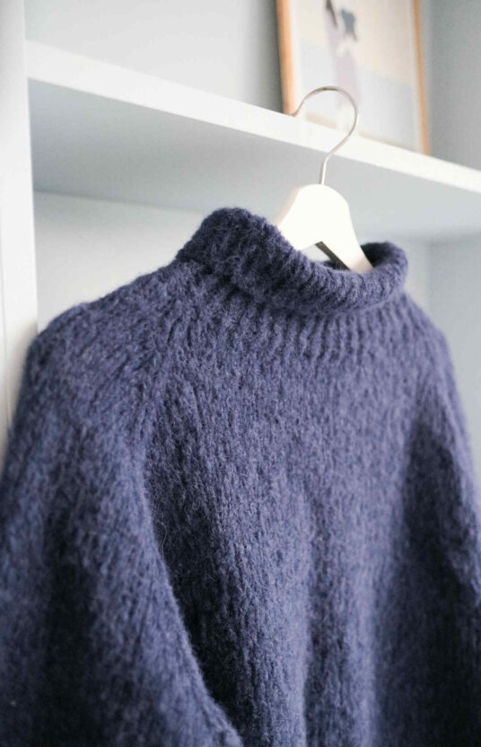 strikkegenser dame høy hals børstet alpakka kosegenser populær strikk dame