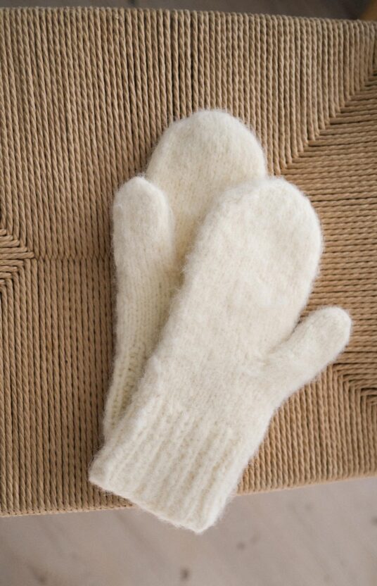 strikkeoppskrift votter sitron fruit mittens gavestrikk inspirasjon børstet alpakka