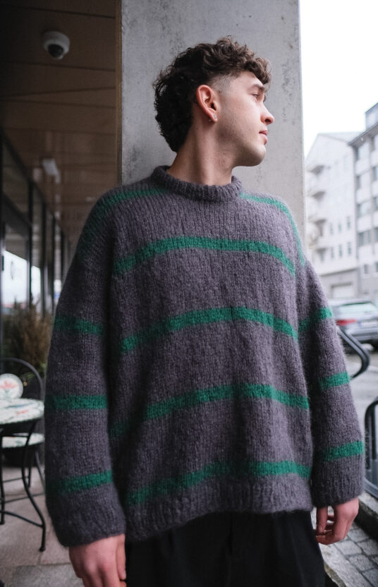 Mohair sweater men's knitting pattern