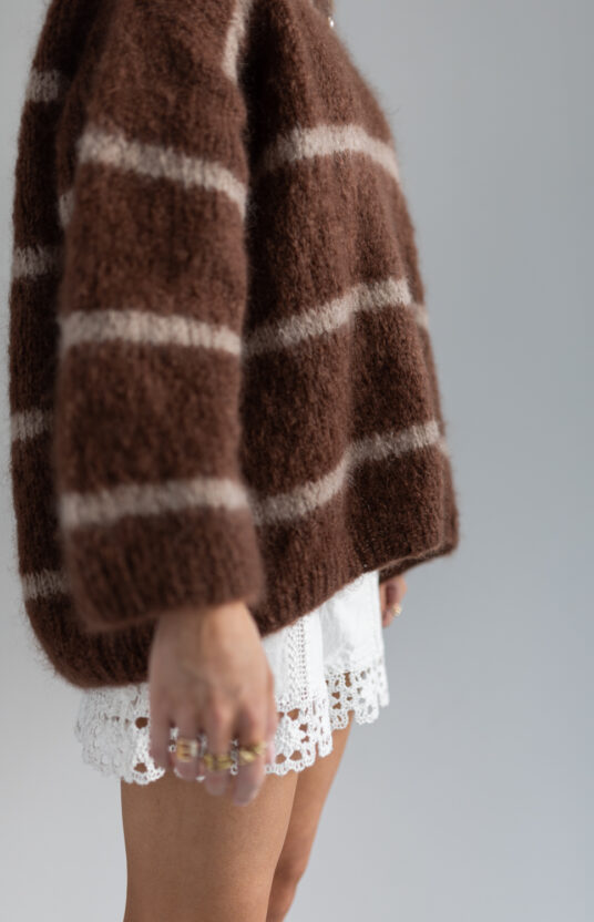 strikkegenser med striper unisex mohair genser strikkeoppskrift til dame