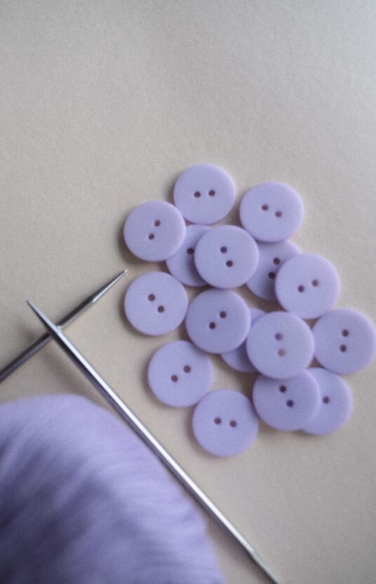 light purple plastic button - HipKnitShop Light purple buttons, lilac plastic buttons, buttons for knitted jacket, cardigan buttons, knitting buttons, pastel purple buttons, two-hole buttons, buttons for sweater, cute knitting buttons, light purple coat buttons.