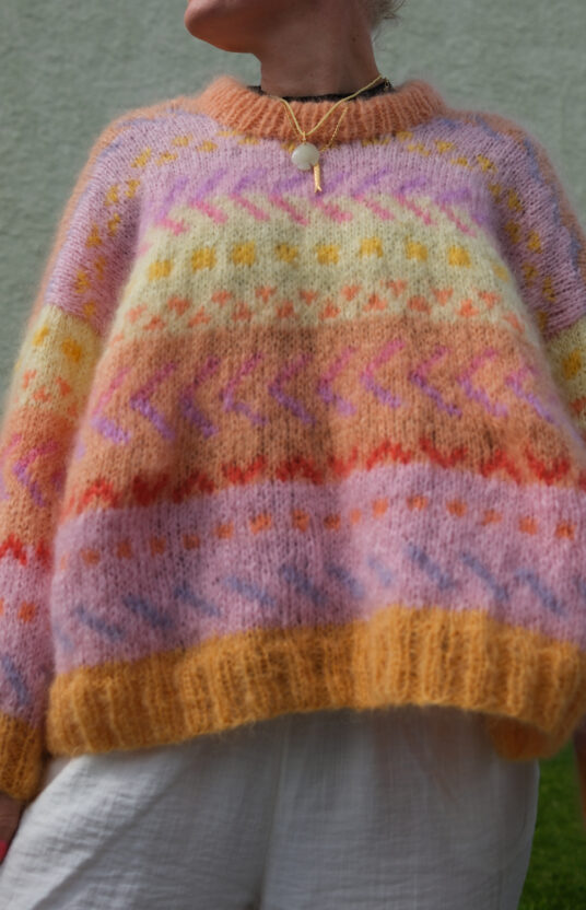 Knitting pattern sweater women colors fluff hiking sweater festival knit sweater women popular knitting patterns mohair 80s