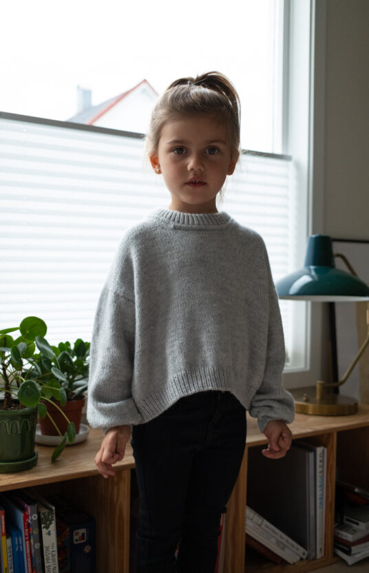 Everyday sweater knitting pattern kids sweater knitted top dowin merino. Simple everyday children's sweater knitting pattern. Merino sweater for children